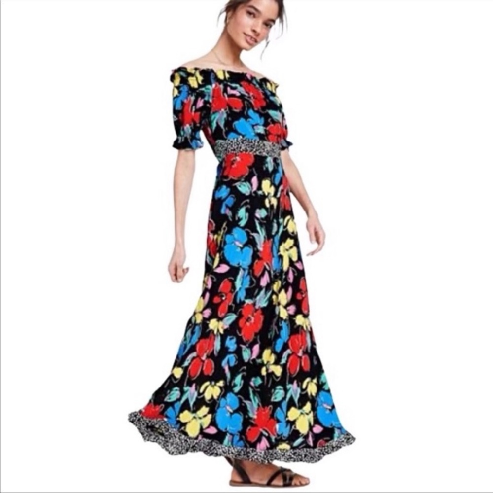 8 RIXO for Target Floral Off the Shoulder Dress - Picture 8 of 10